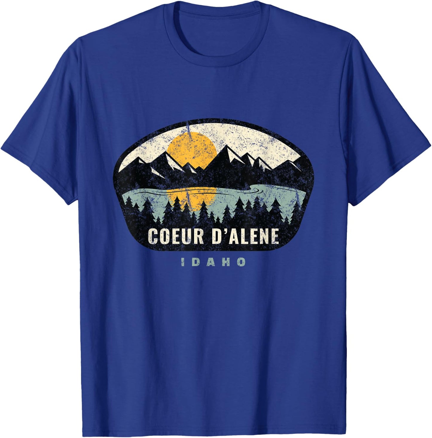 Coeur d'Alene Idaho, ID Vacation Souvenir T-Shirt - T-Shirt | Royal