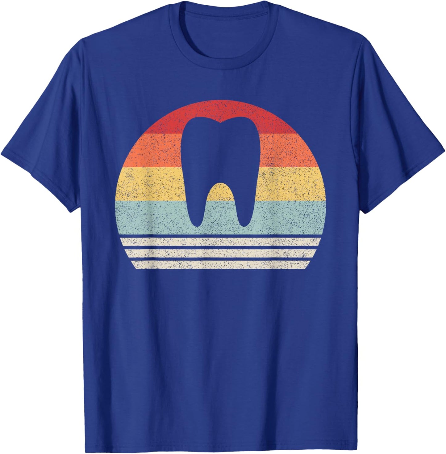 Retro Dentist Teeth Shirt Dental Hygienist Gift Dentist T-Shirt - T-Shirt | Royal