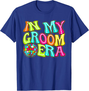 Disco Groovy In My Groom Era T-Shirt - T-Shirt | Royal