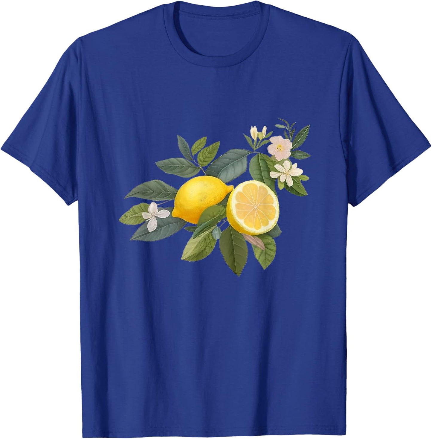 Cute Lemon Botanical Gardening Summertime Vintage-Style T-Shirt - T-Shirt | Royal