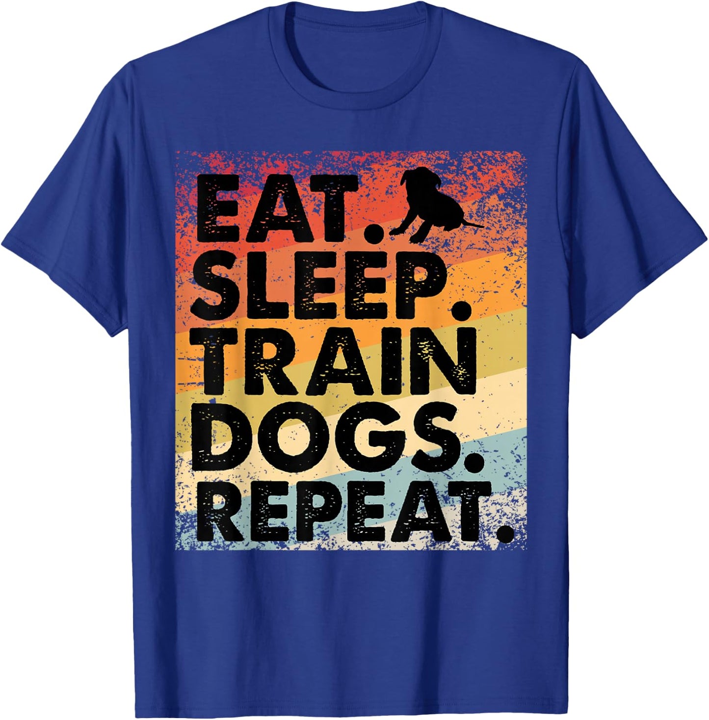 Dog Commands Obedience Training apparel Funny Dog Trainer T-Shirt - T-Shirt | Royal
