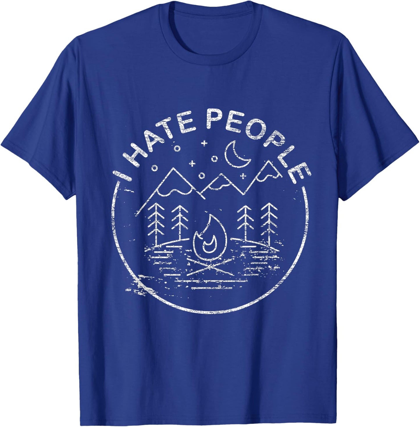 Gift camping lovers forest camping T-Shirt - T-Shirt | Royal