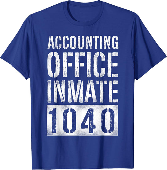 Accountant Bookkeeper Accounting Prison Jail Halloween T-Shirt - T-Shirt | Royal