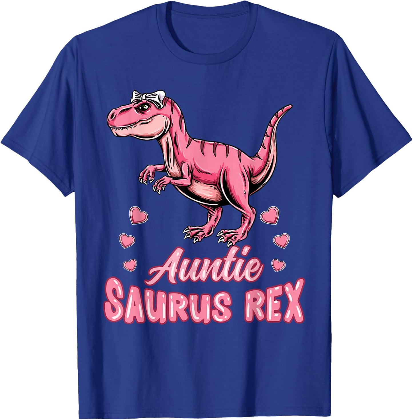 Auntie Saurus Rex Auntiesaurus Dinosaur Family T-Shirt - T-Shirt | Royal