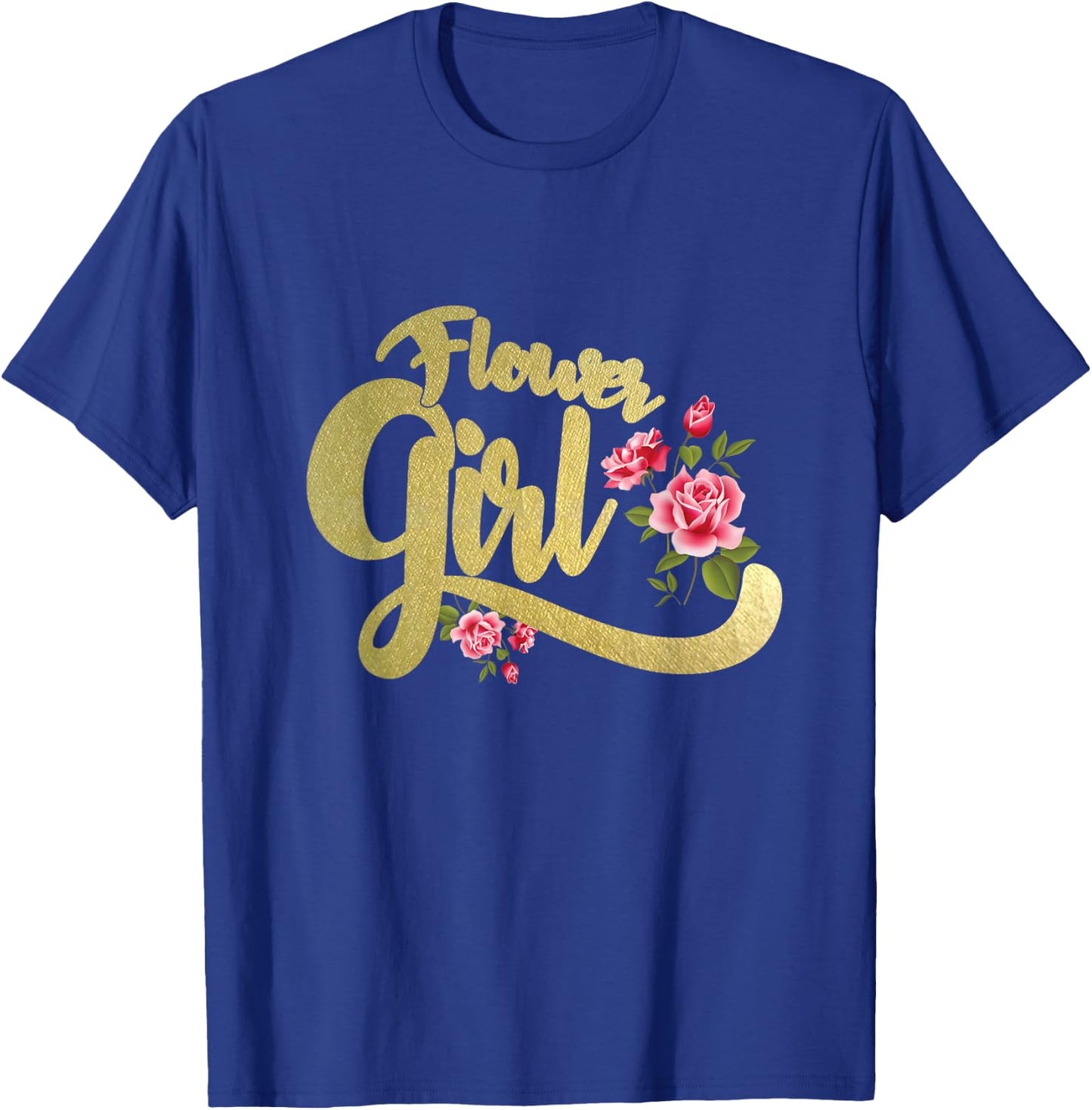 Flower Girl , Bride Groom Wedding Party Gift T-Shirt - T-Shirt | Royal