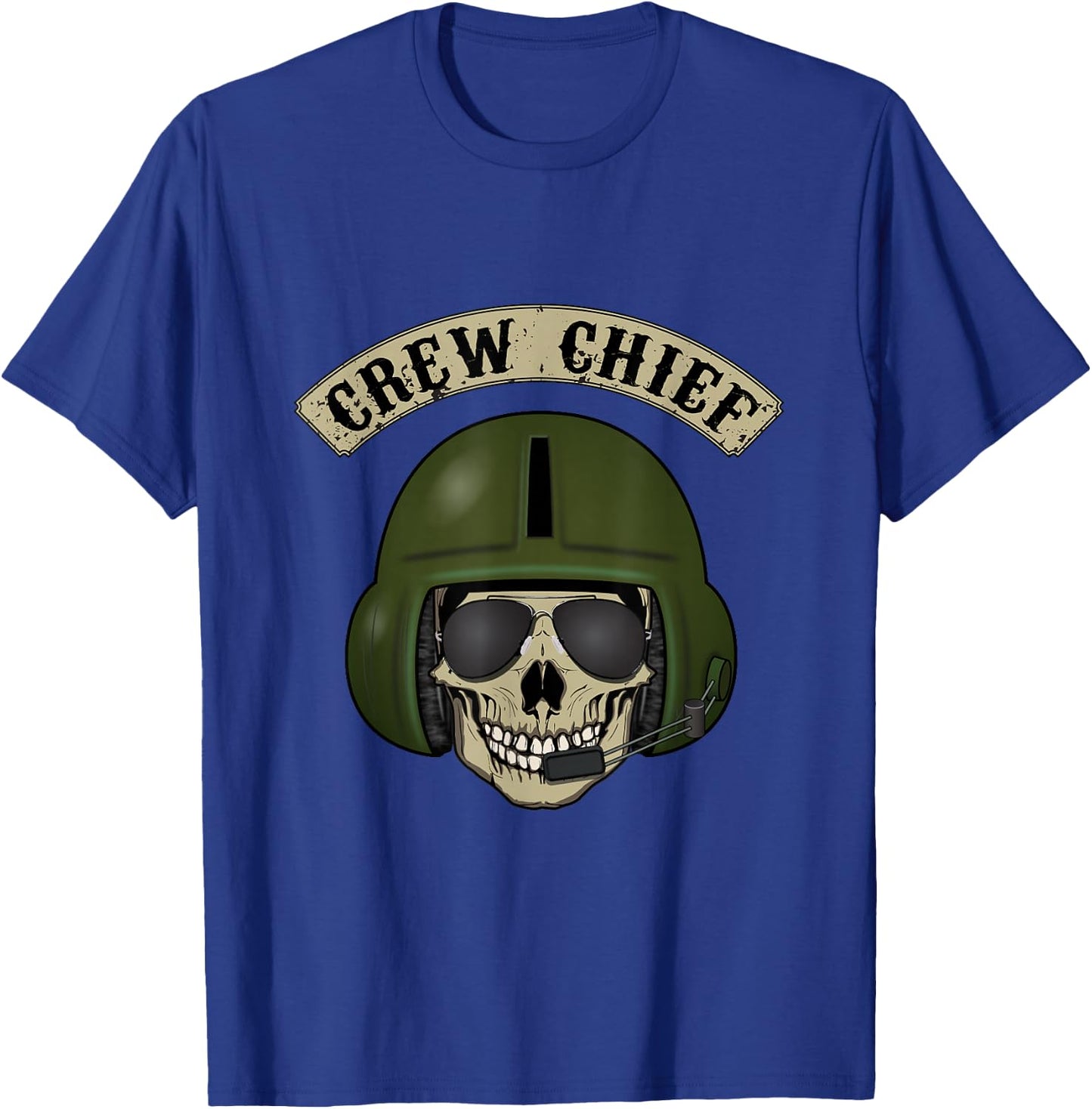 Helicopter Crew Chief T shirt - great Gift T-Shirt - T-Shirt | Royal