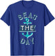 Nautical Bachelorette Party Sailing Gift Seas the Day Anchor T-Shirt - T-Shirt | Royal