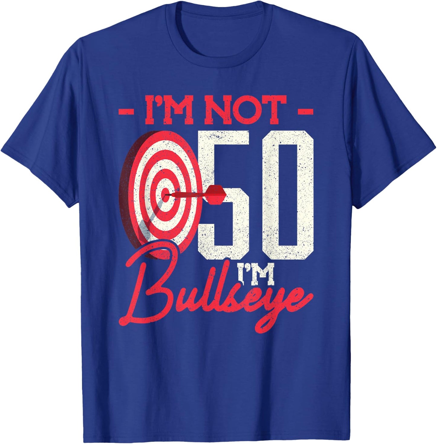 50th Birthday Dart Player 50 Years Darts T-Shirt - T-Shirt | Royal