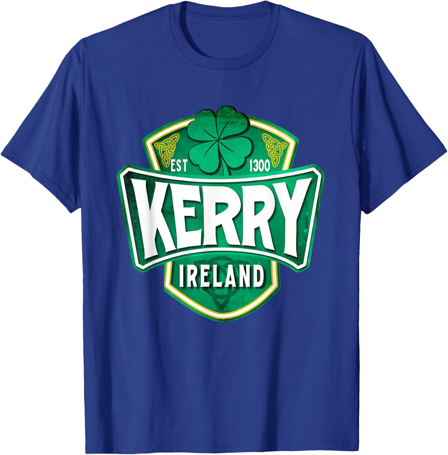 County Kerry Ireland Irish Gaelic Football Hurling Badge T-Shirt - T-Shirt | Royal