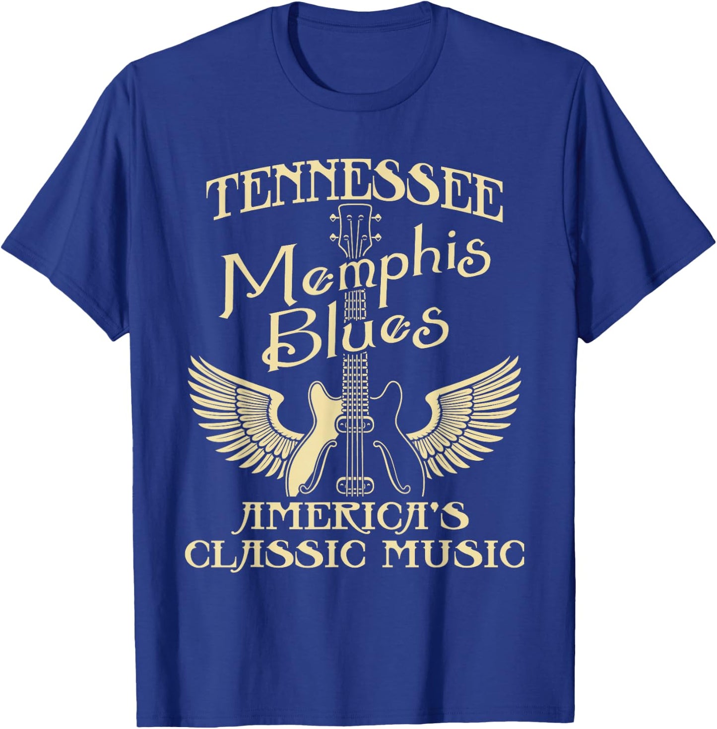 Tennessee Blues America's Classic Music - Musician T-Shirt - T-Shirt | Royal