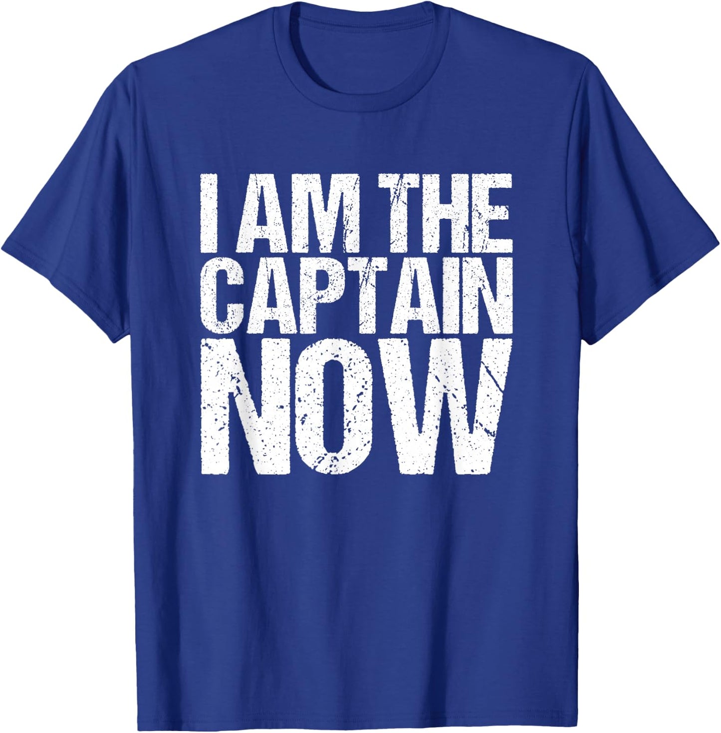 I Am The Captain Now Funny Pilot T-Shirt - T-Shirt | Royal