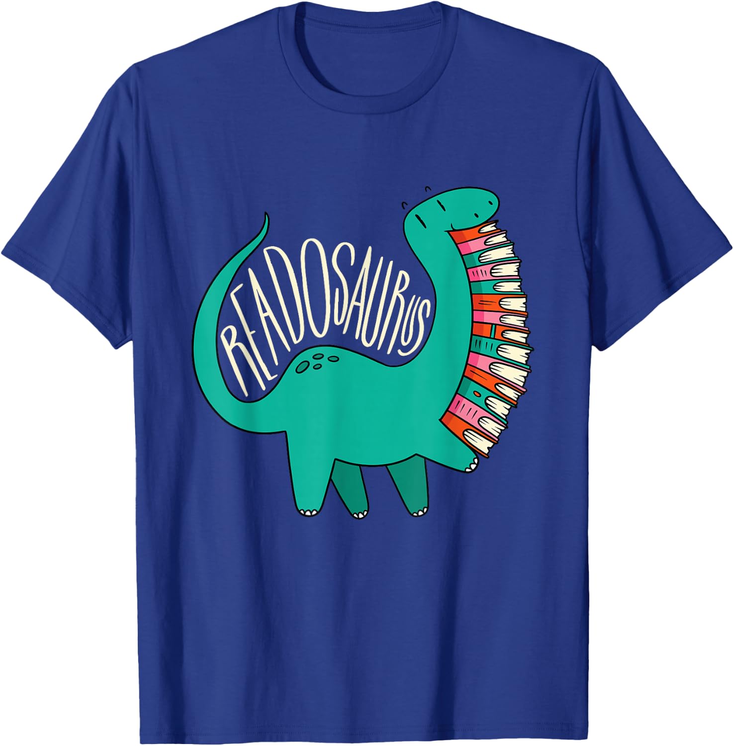Dinosaur Readosaurus, Books T-Shirt - T-Shirt | Royal
