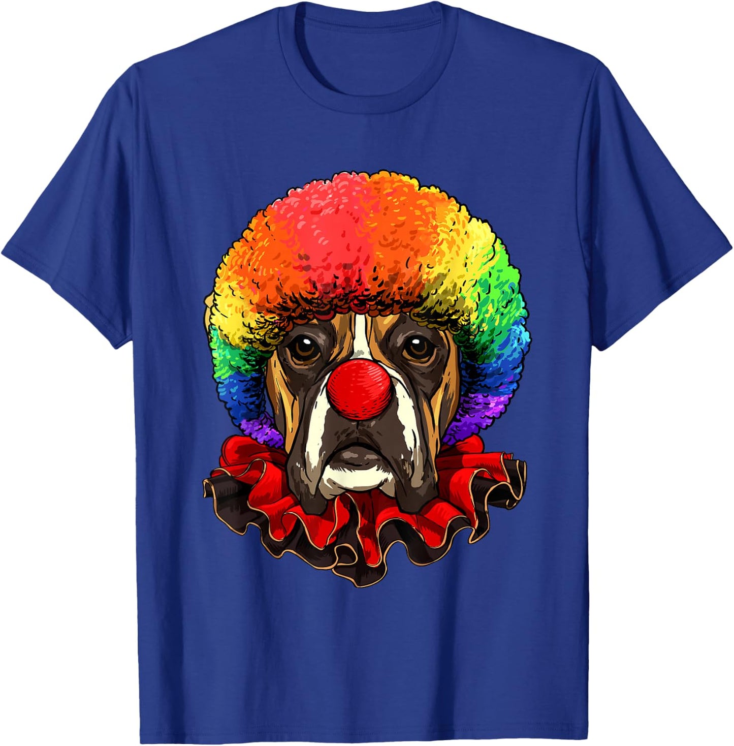 Boxer Clown Boxer Dog Circus T-Shirt - T-Shirt | Royal