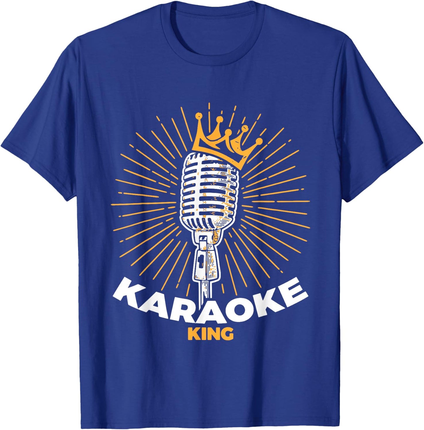Karaoke King Shirt for Singers and Music Makers Karaoke T-Shirt - T-Shirt | Royal