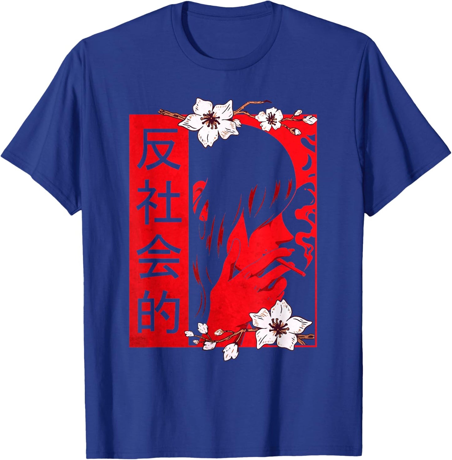Soft Grunge Aesthetic Antisocial Sad Anime Girl Harajuku T-Shirt - T-Shirt | Royal