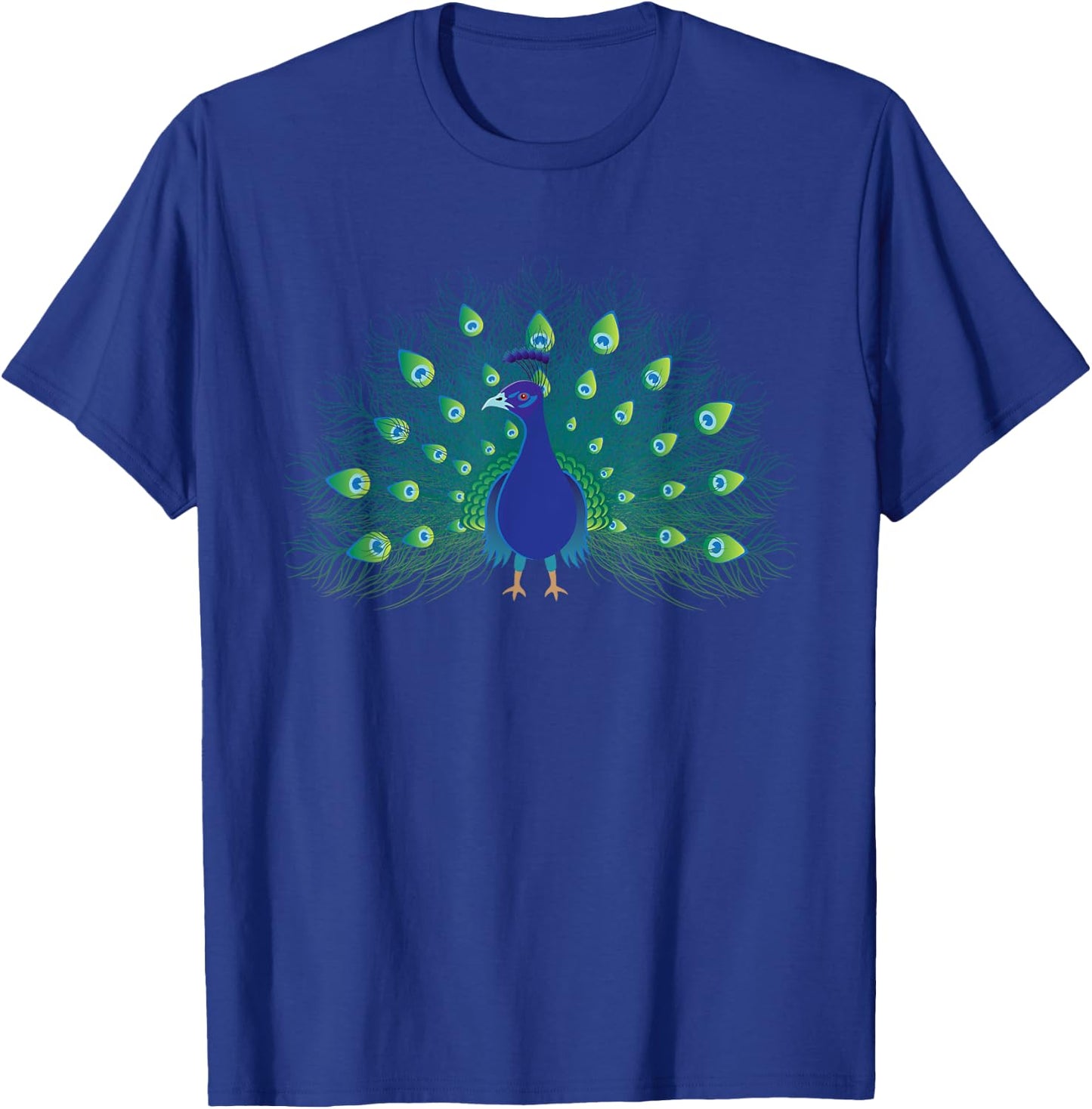 Blue Peacock - Zookeeper Ornithologist Animal Lover T-Shirt - T-Shirt | Royal