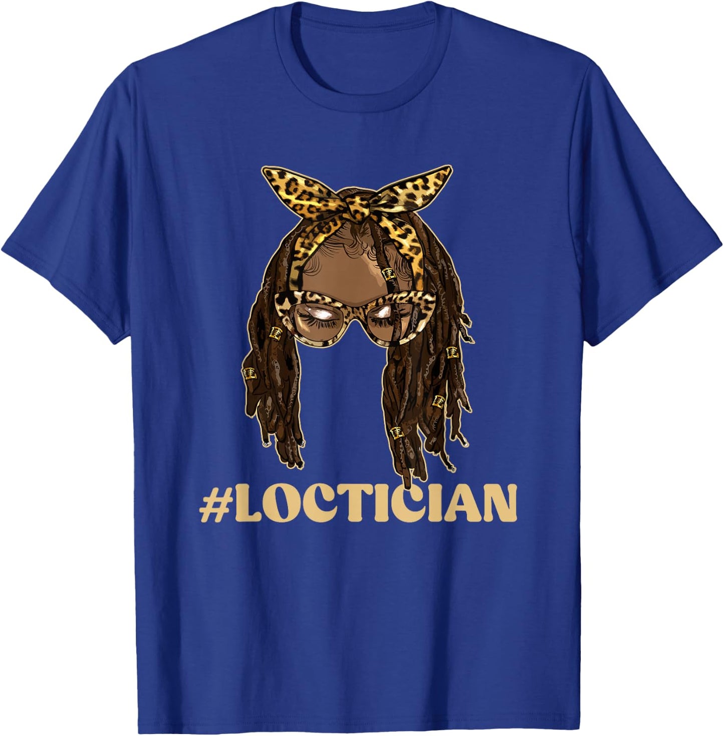 Loctician Hairdresser Dreadlock Hairstylist Beautician T-Shirt - T-Shirt | Royal