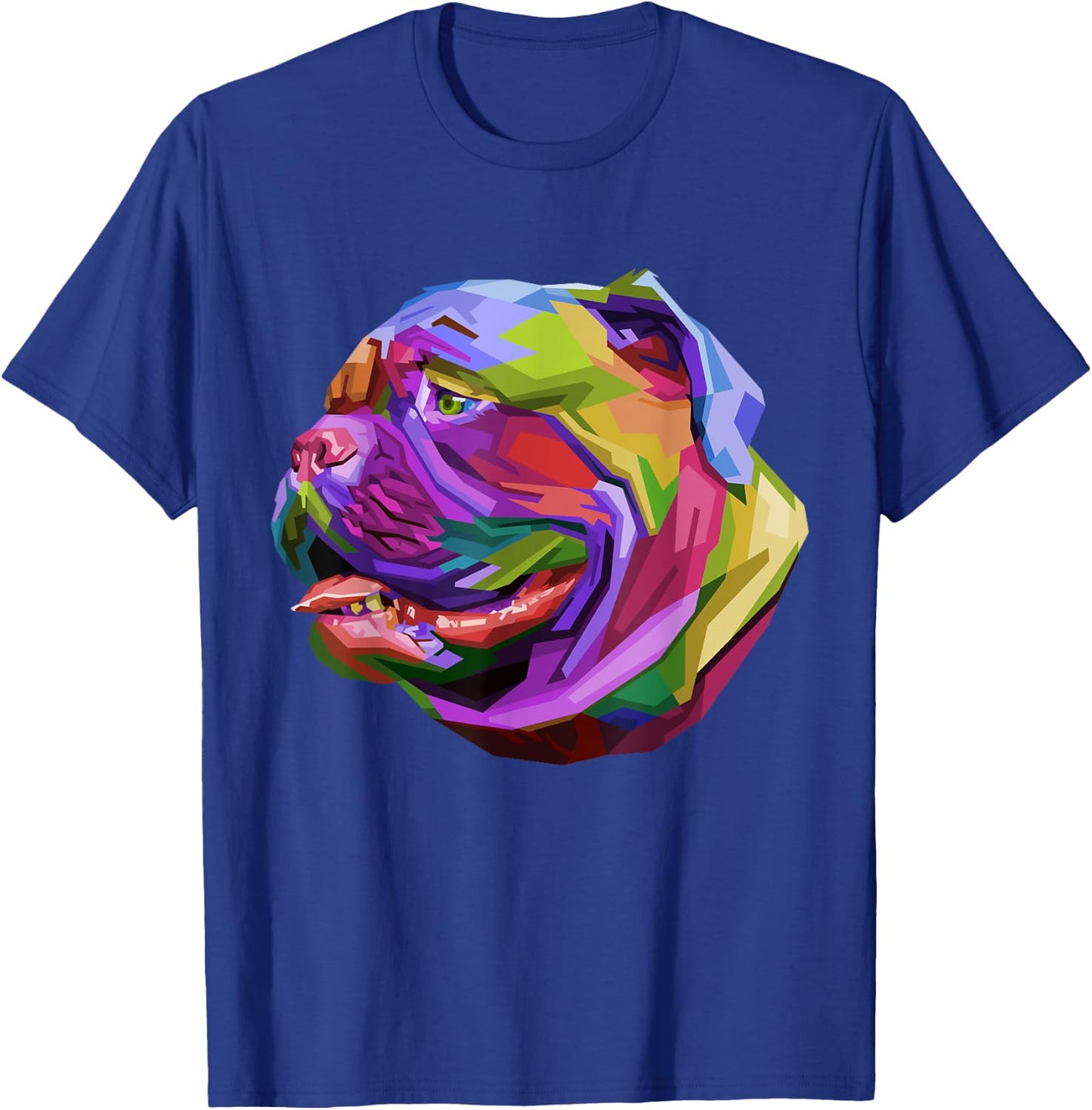 English British Bulldog Pop Art Portrait for Dog Owners T-Shirt - T-Shirt | Royal