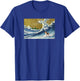 Funny Retro Vintage Surfing A Wave Beagle Dog Lover T-Shirt - T-Shirt | Royal