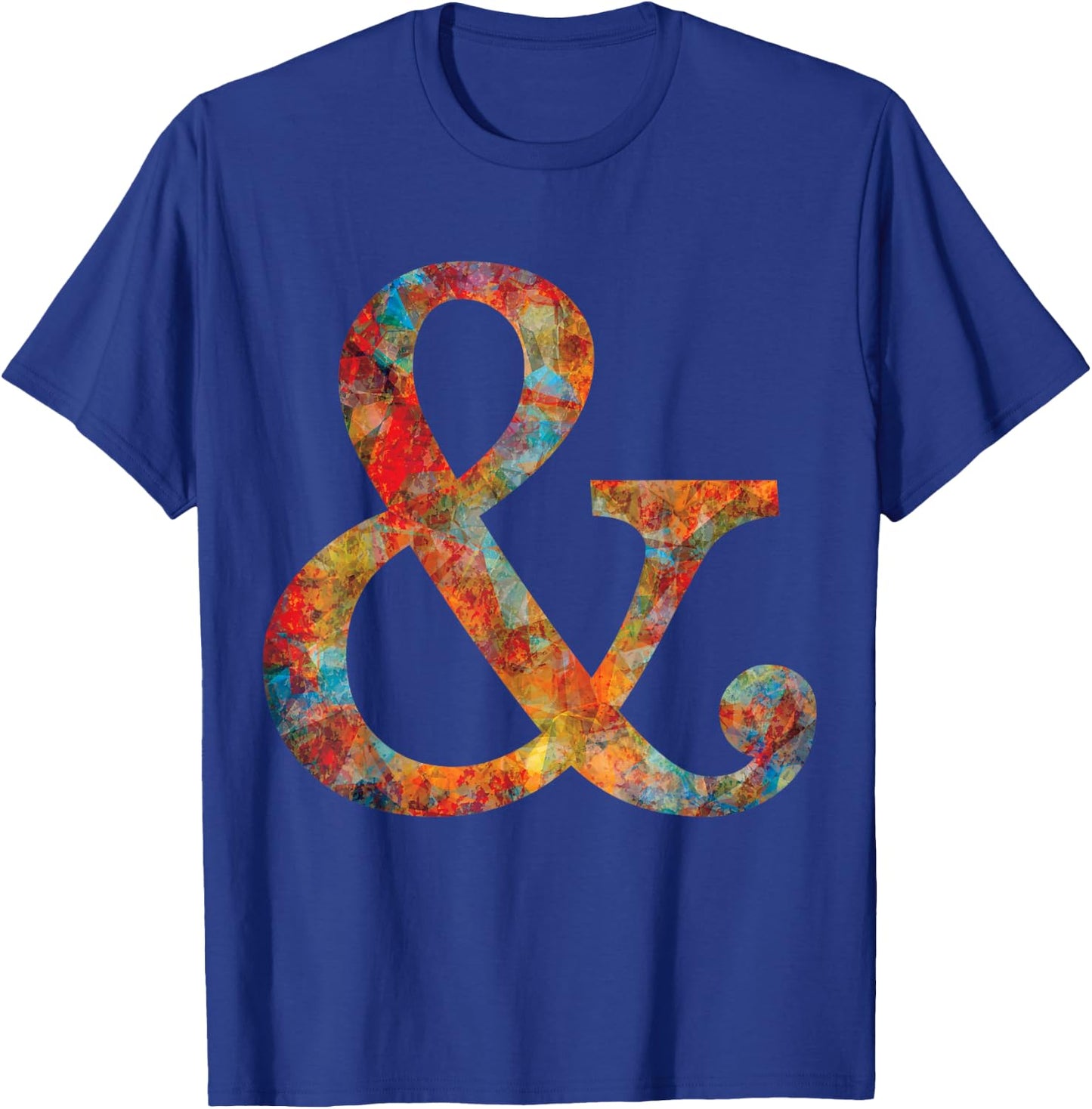 Ampersand Shirt Mosaic for Artistic Typography Geeks T-Shirt - T-Shirt | Royal