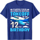12th Birthday Plane Pilot Fasten Seatbelts Takeoff Airplane T-Shirt - T-Shirt | Royal