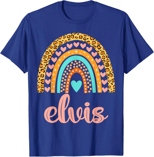 Elvis Name Shirts & Gifts Elvis Elvis Name Birthday Shirt Gift Black T-Shirt - T-Shirt | Royal