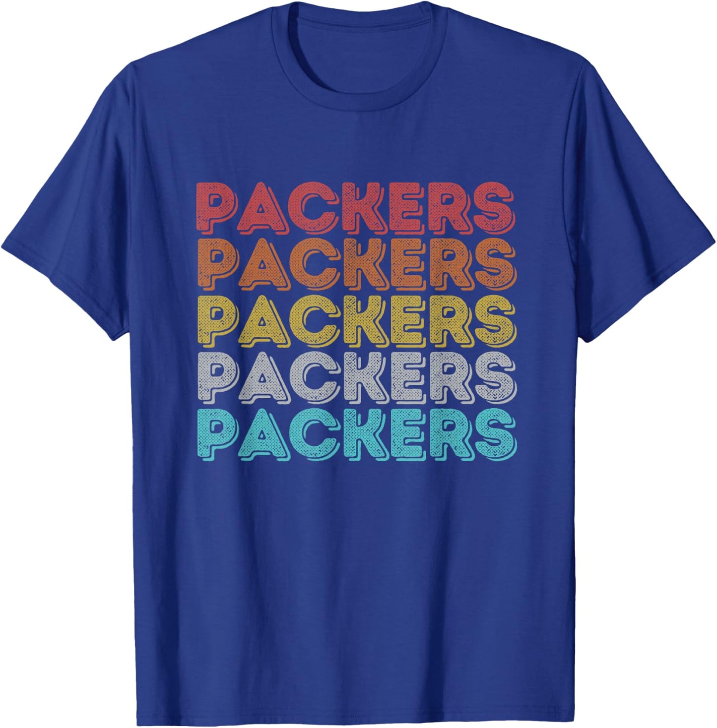 Vintage Retro Packers T-Shirt - T-Shirt | Royal