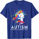 Autism Dancing To Be A Different Beat Unicorn T-Shirt - T-Shirt | Royal