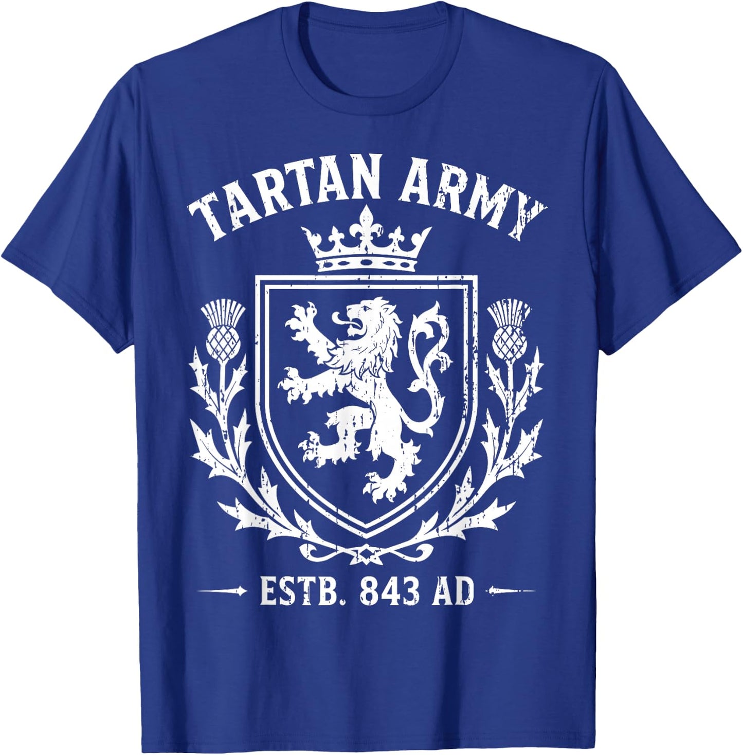 Scotland Tartan Army T T-Shirt - T-Shirt | Royal