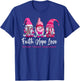 Gnomes Pink Warrior Faith Hope Love Breast Cancer Awareness T-Shirt - T-Shirt | Royal