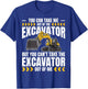 Excavator Operator T-Shirt - T-Shirt | Royal