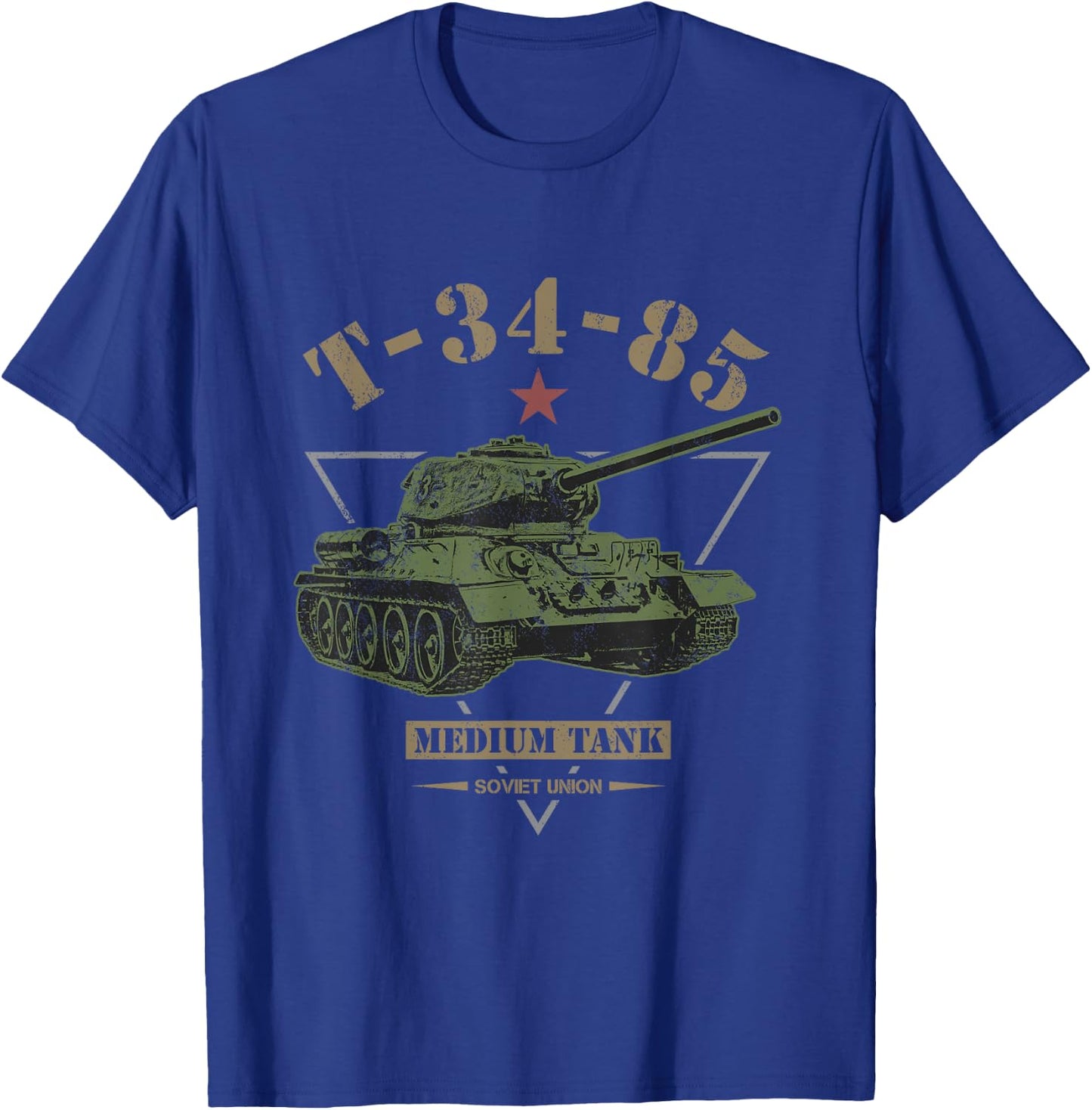 T-34-85 Soviet Tank T-Shirt - T-Shirt | Royal