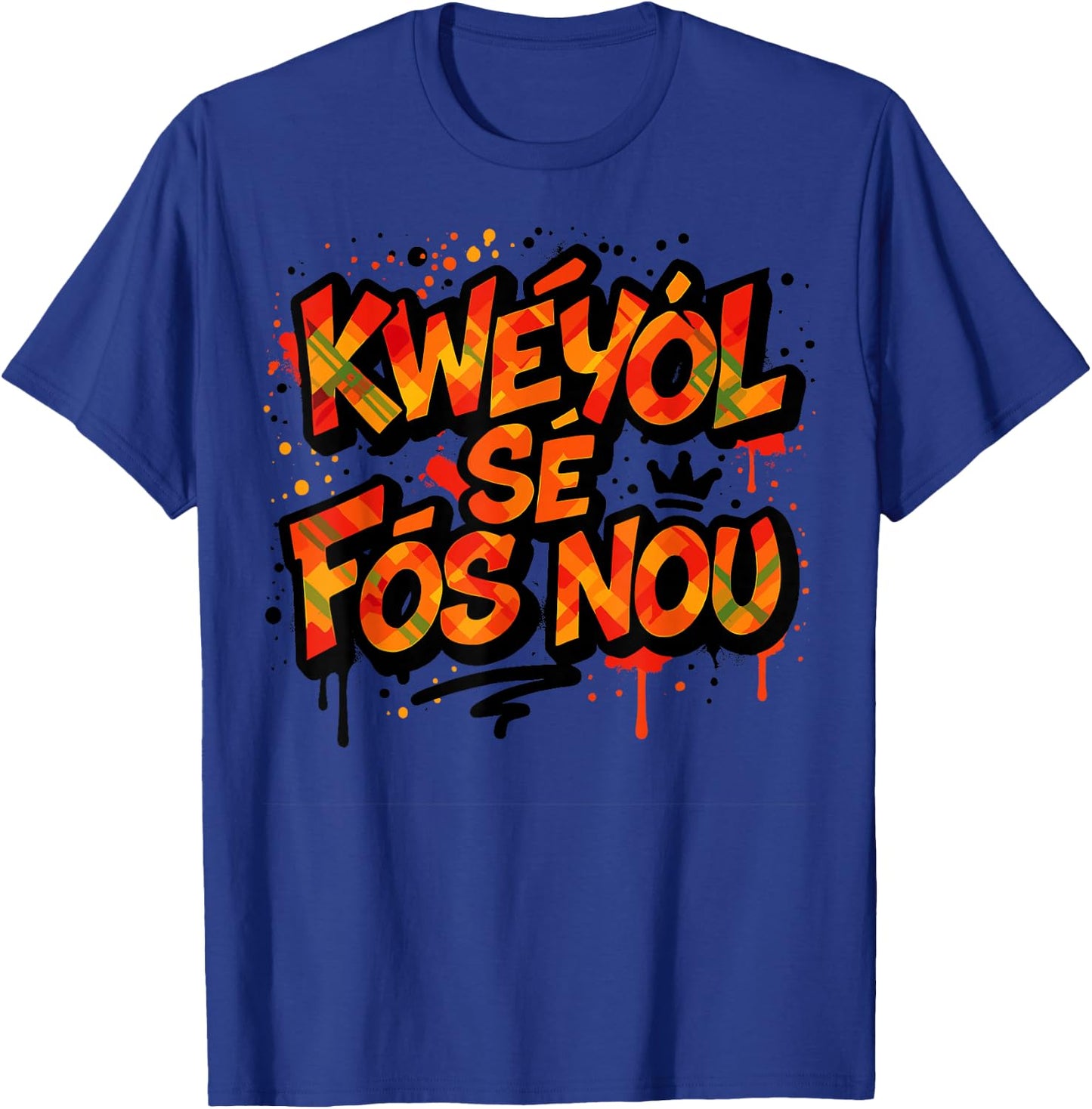 Creole Day St. Lucia, Jounen Kweyol Dominica Boys, Kids T-Shirt - T-Shirt | Royal