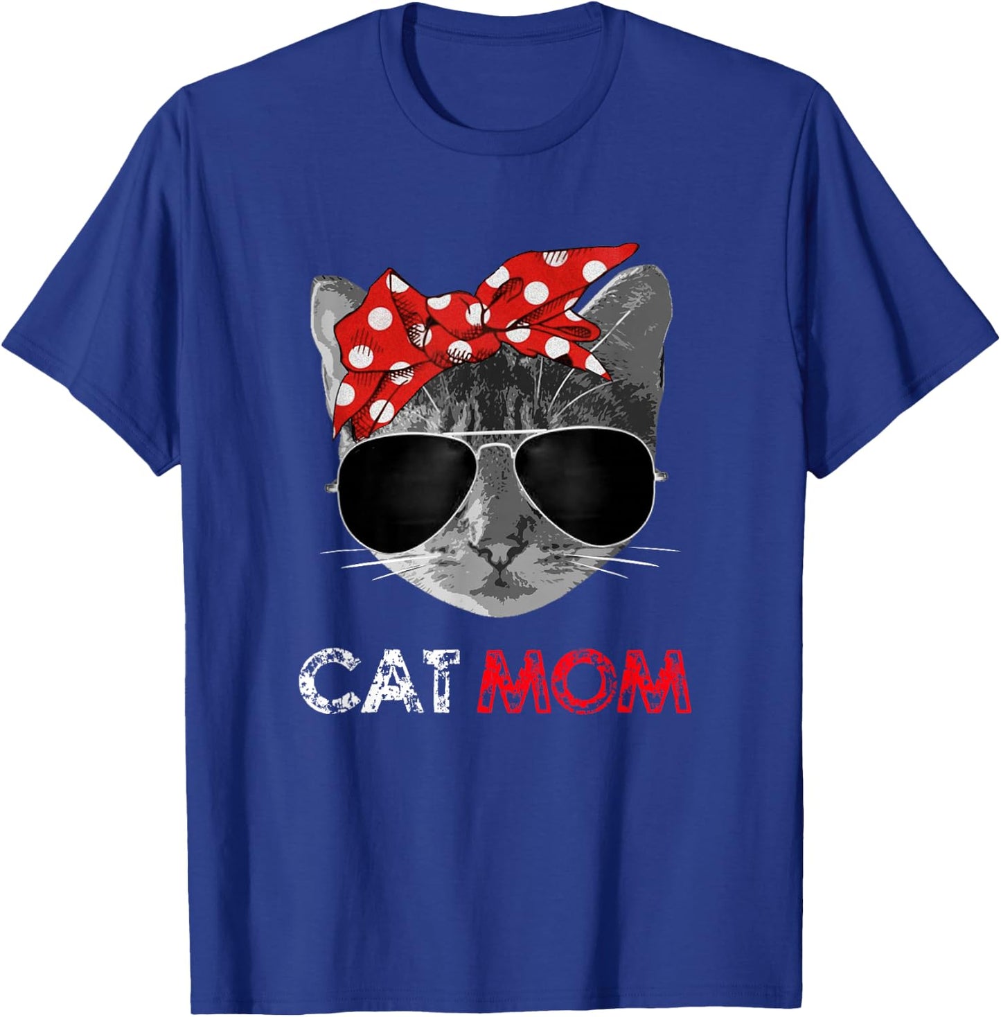 Cat Mom Shirt Cat Mommy Mother's Day Gift Cat Lovers T-Shirt - T-Shirt | Royal