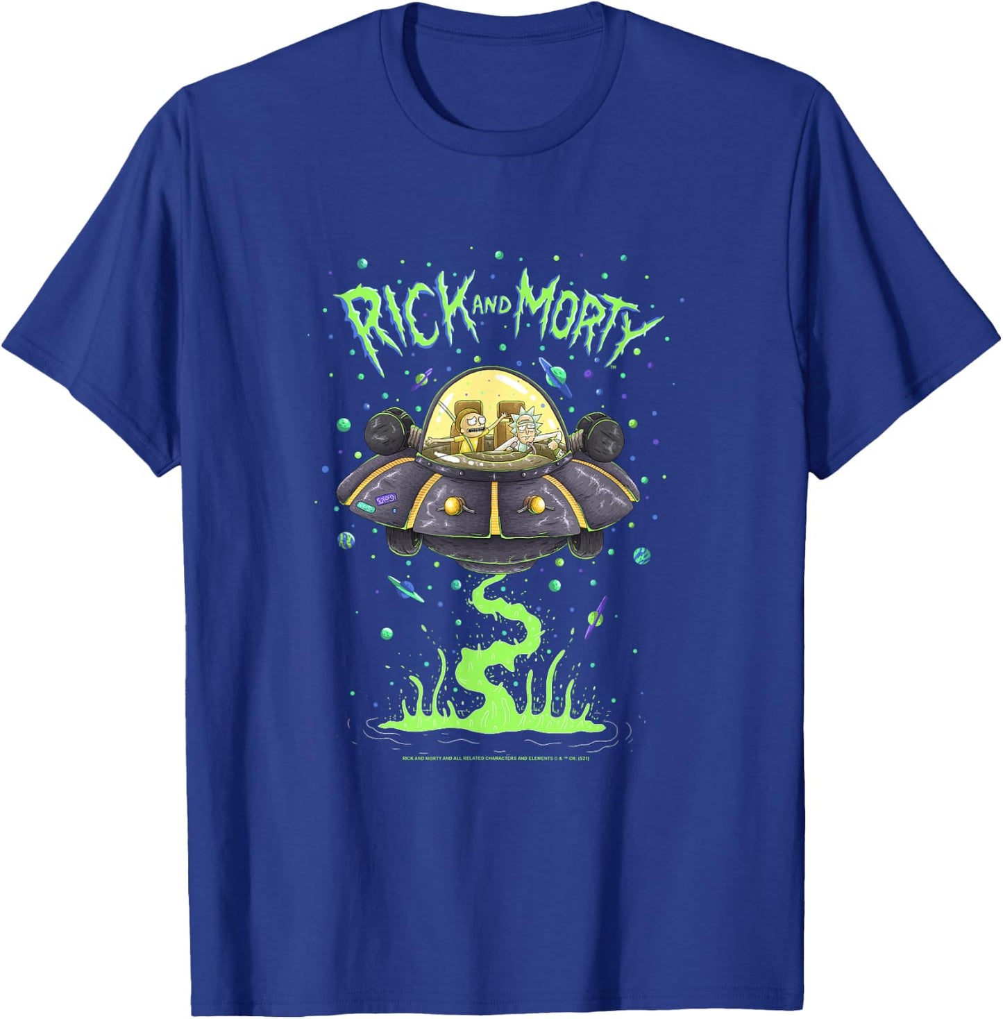 Rick and Morty Drunk Rick Ship T-Shirt - T-Shirt | Royal