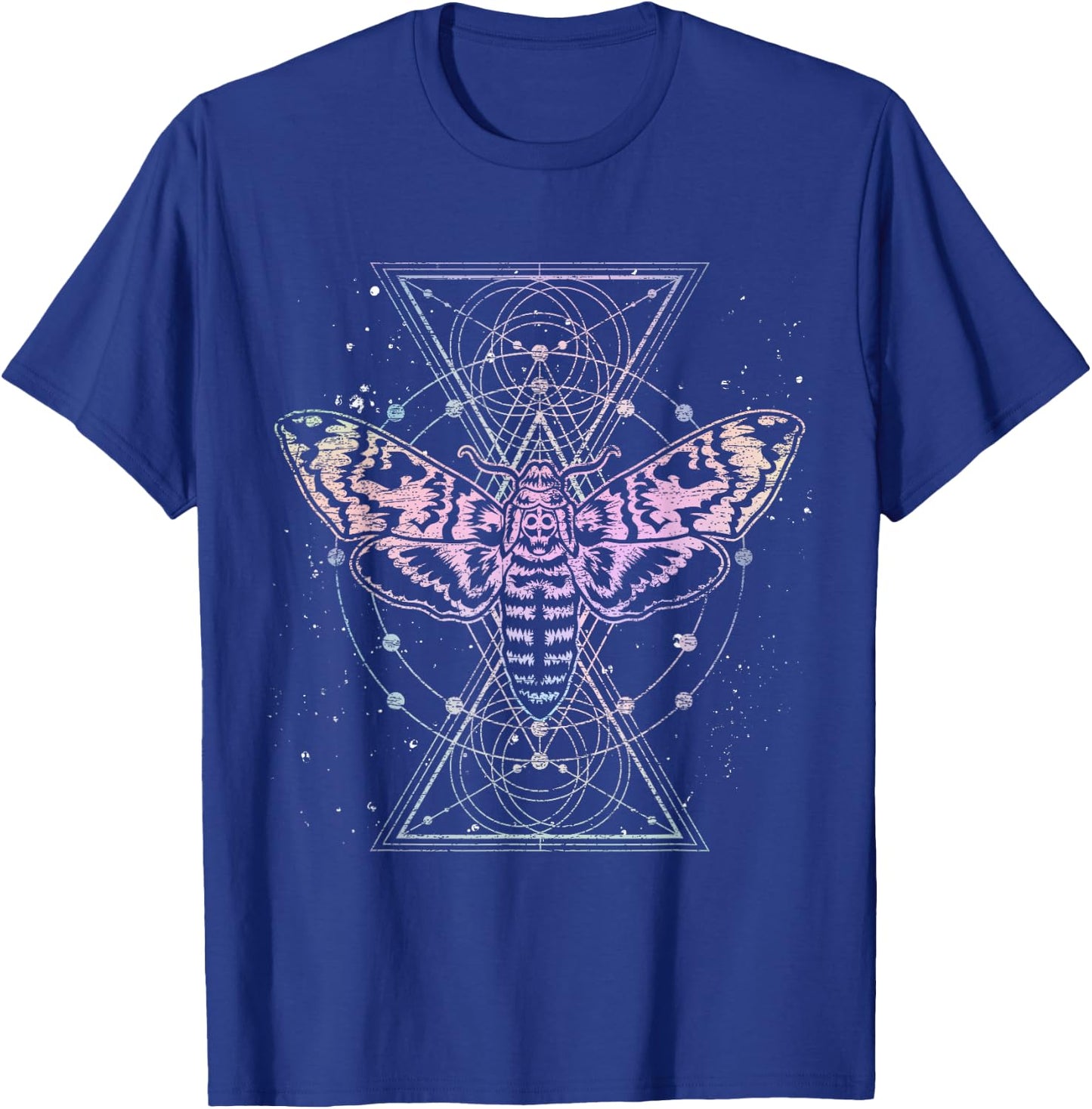 Moth Astrology Insect Kowai Sacred Geometry Pastel Goth T-Shirt - T-Shirt | Royal