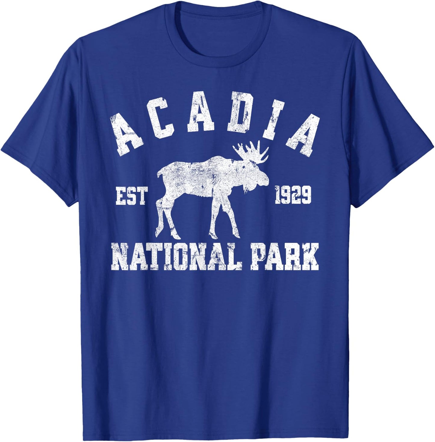 Acadia National Park Maine Nature Hike Moose Outdoors T-Shirt - T-Shirt | Royal