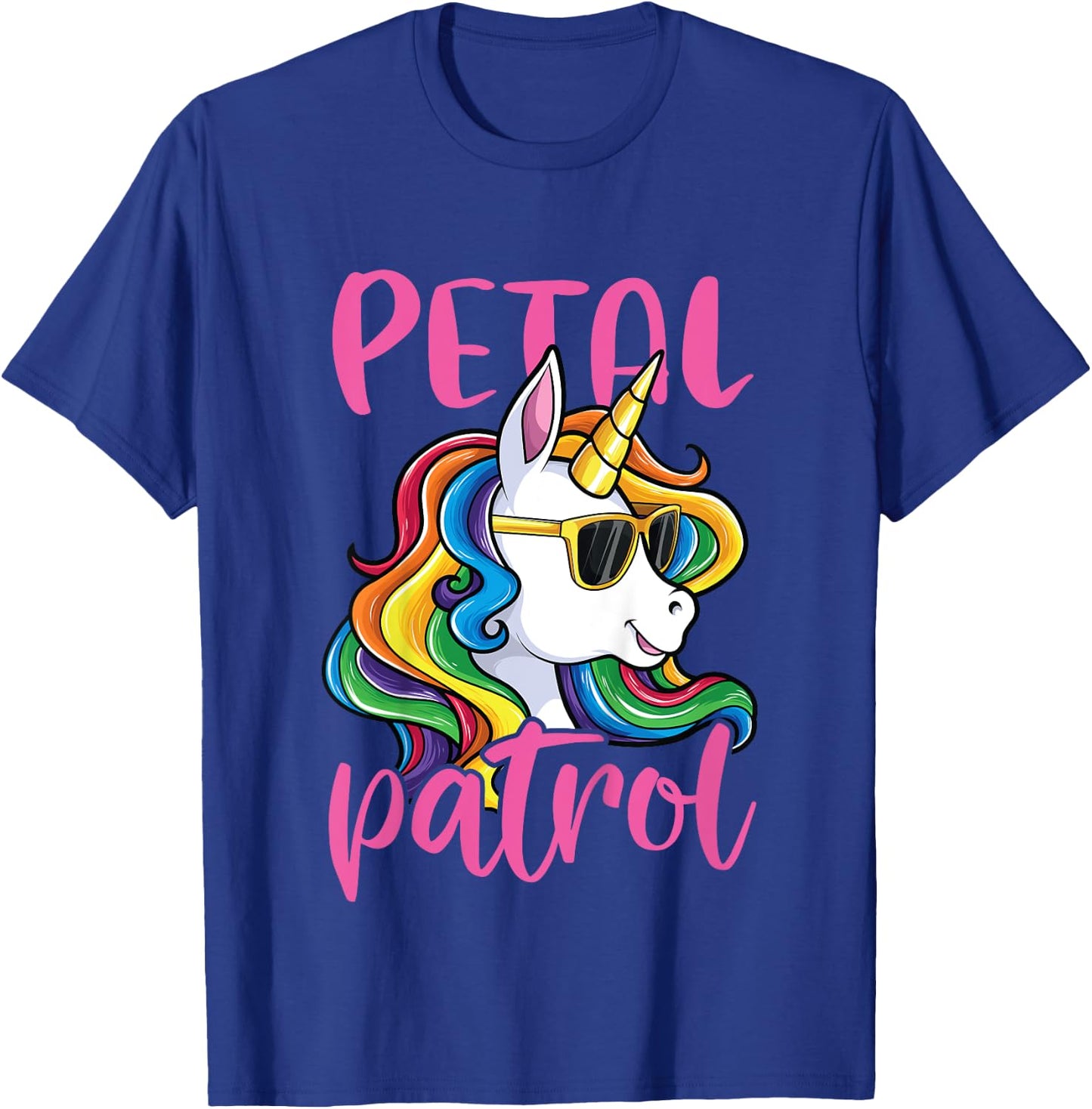 Flower Girl Shirt Wedding Unicorn Petal Patrol T-Shirt - T-Shirt | Royal
