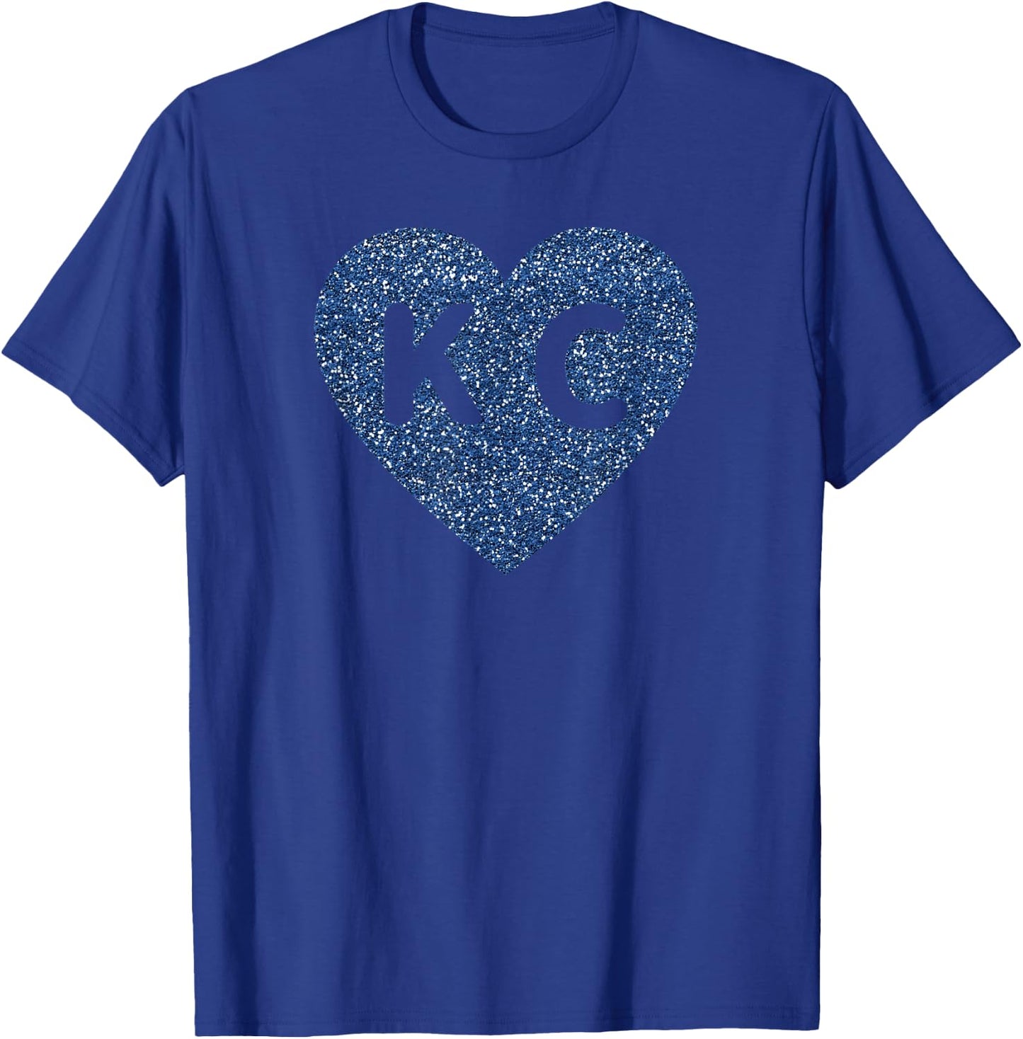 Cool Love Kansas City KC Heart Print T-Shirt - T-Shirt | Royal