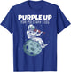 Purple Up Military Kids Military Child Month Funny Astronaut T-Shirt - T-Shirt | Royal