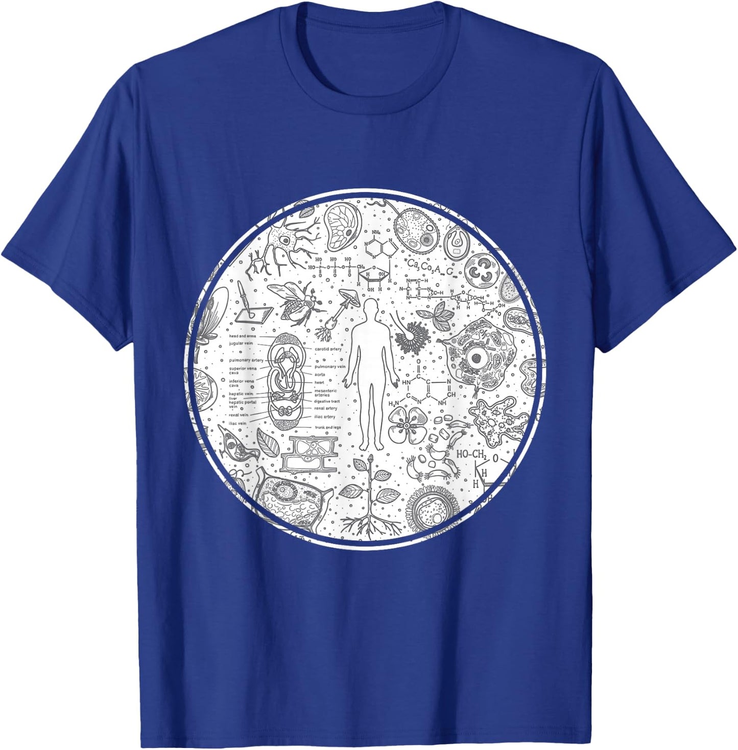 Anatomy People Science Gift Biology T-Shirt - T-Shirt | Royal