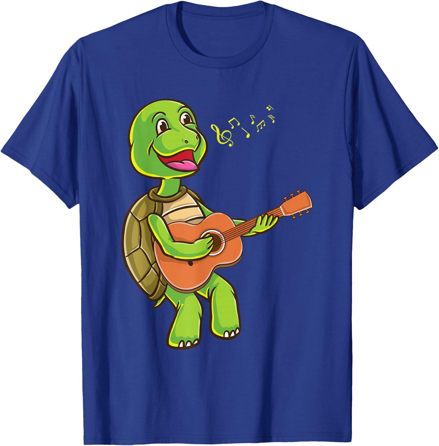 Turtle Playing Guitar T-Shirt - T-Shirt | Royal