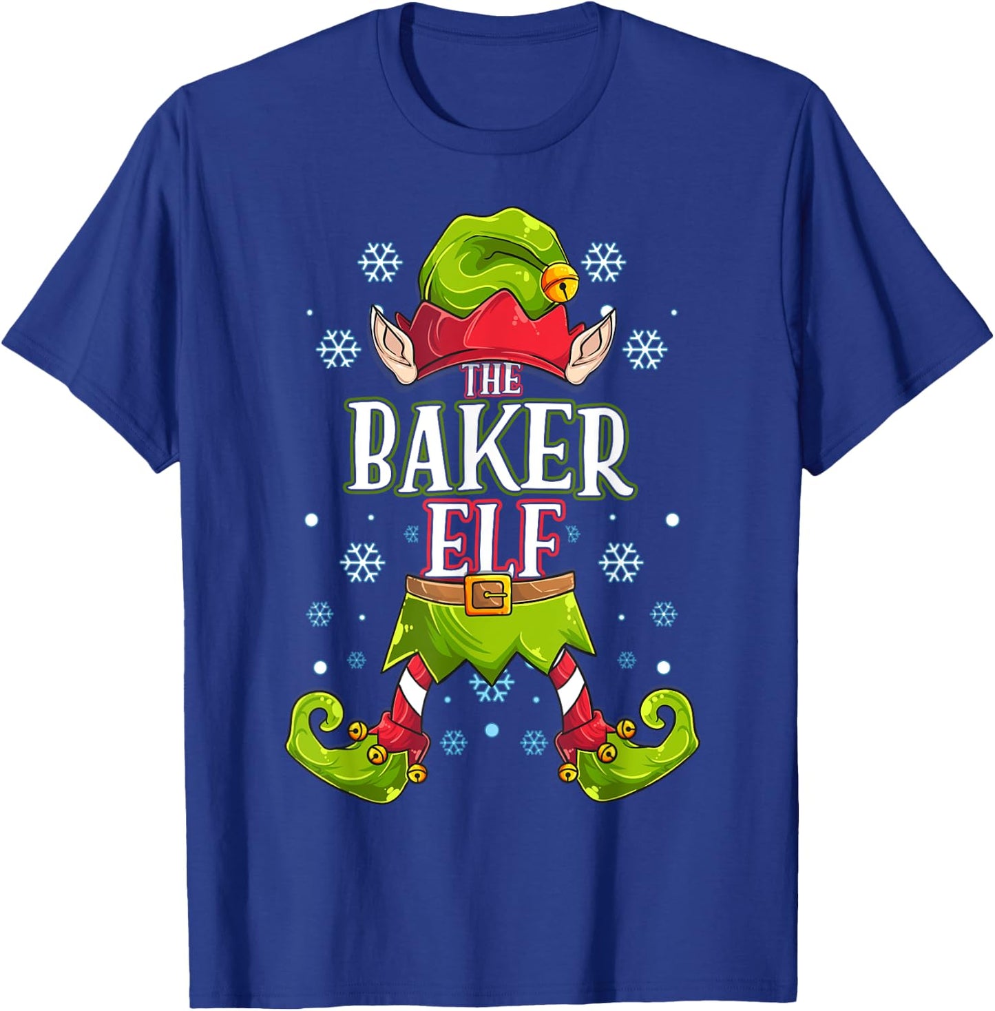 Baker Elf Matching Family Group Christmas Party T-Shirt - T-Shirt | Royal