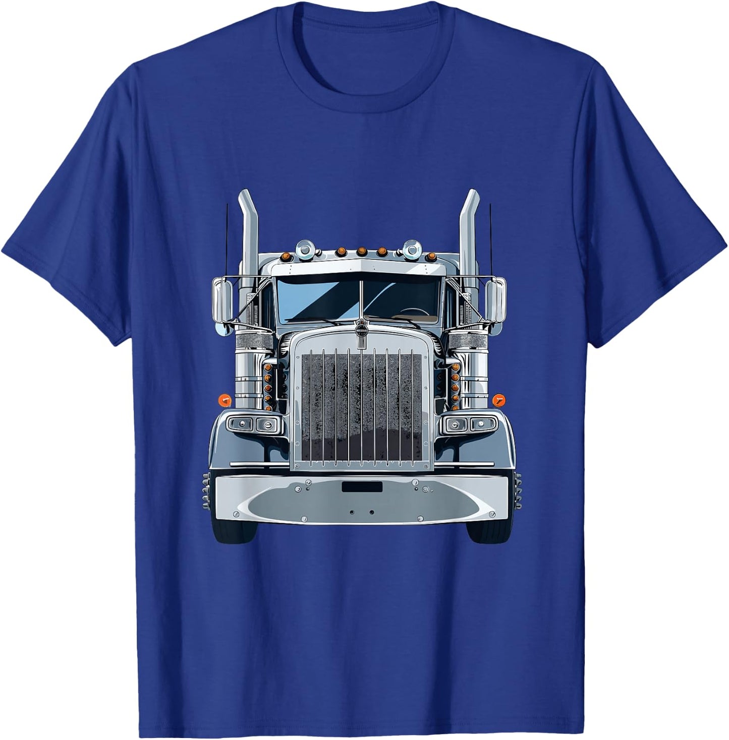 Semi Truck Driver T-Shirt - T-Shirt | Royal