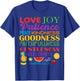 Awesome Galatians Fruit Of The Spirit Religious Verses T-Shirt - T-Shirt | Royal