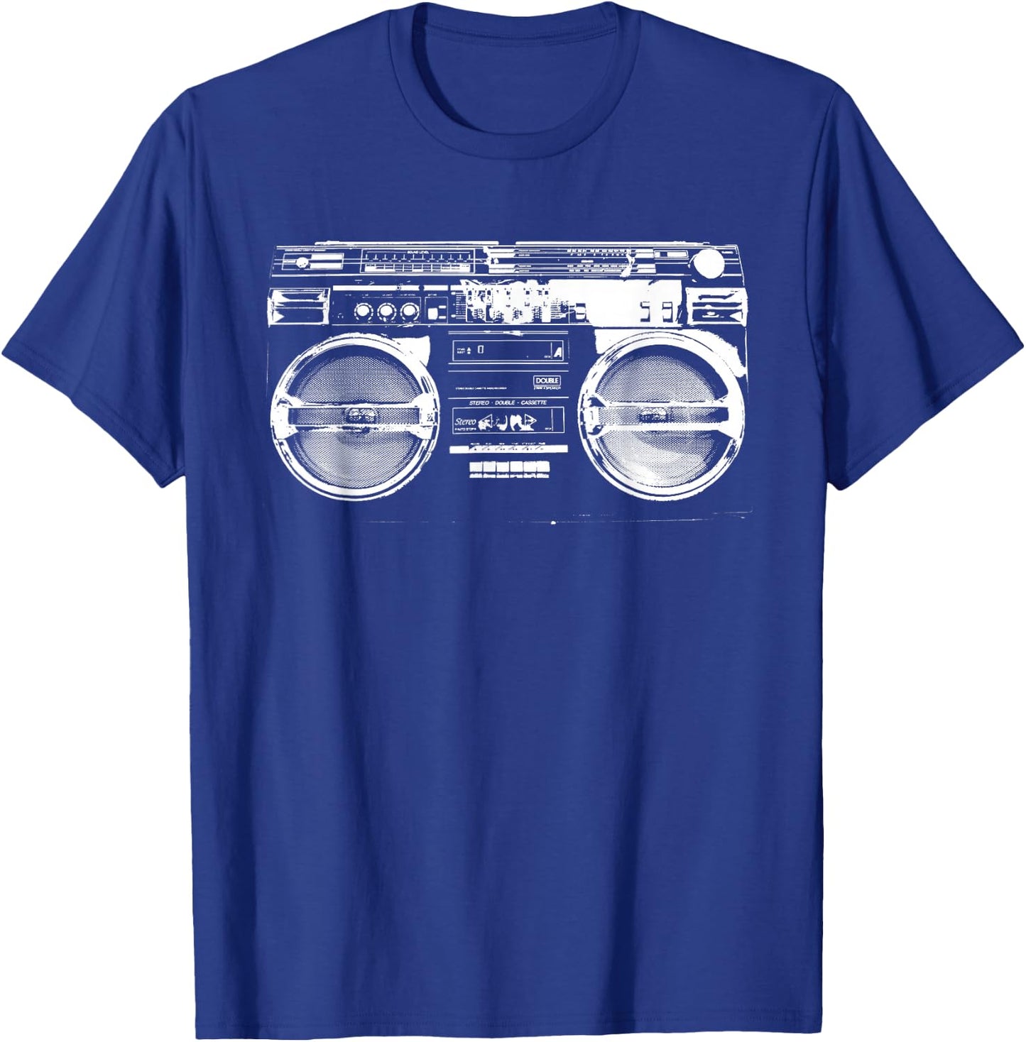 Retro Ghetto Blaster - Boom Box 80's 90's Hip Hip Rap T-Shirt - T-Shirt | Royal