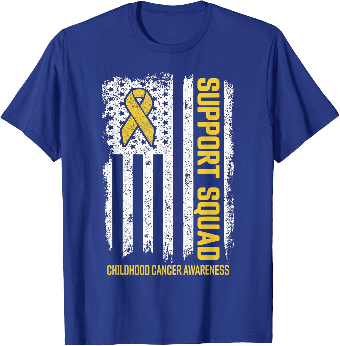 Childhood Cancer Support Squad Childhood Cancer Awareness T-Shirt - T-Shirt | Royal