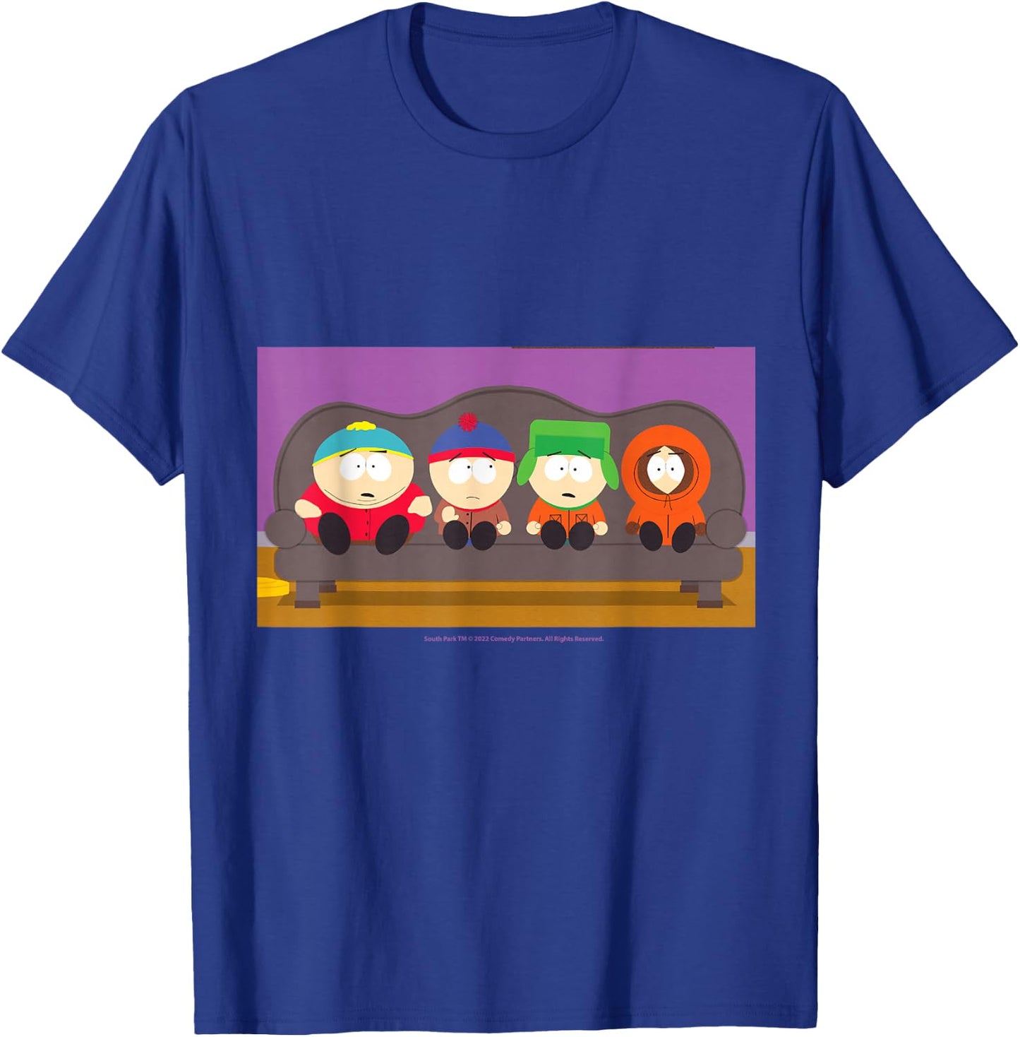 South Park Gang On A Couch T-Shirt - T-Shirt | Royal