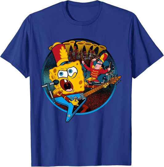 Spongebob Squarepants Bubble Bowl Epic Band Performance T-Shirt - T-Shirt | Royal
