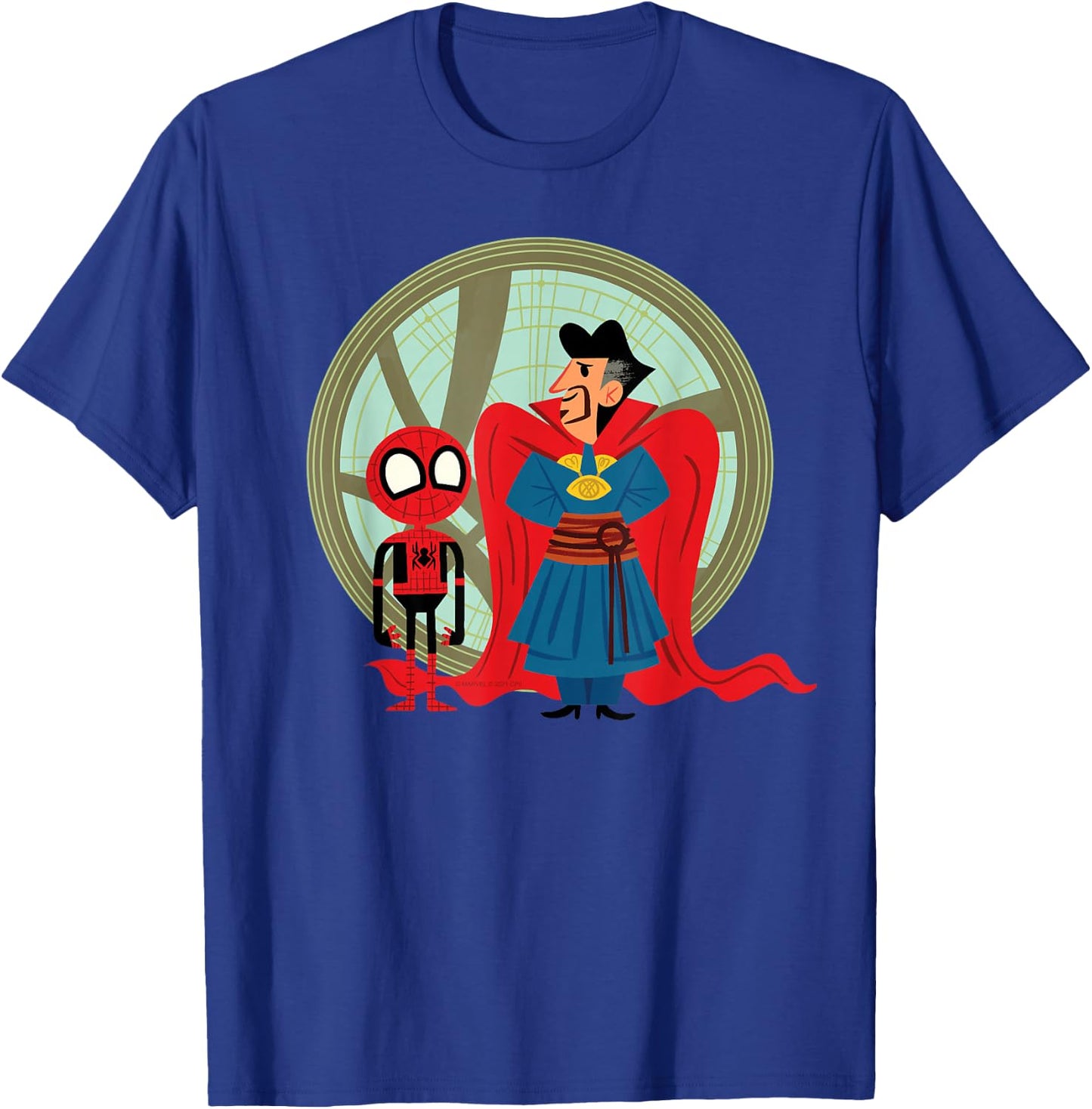 Marvel Spider-Man: No Way Home Spidey Doctor Strange Cartoon T-Shirt - T-Shirt | Royal